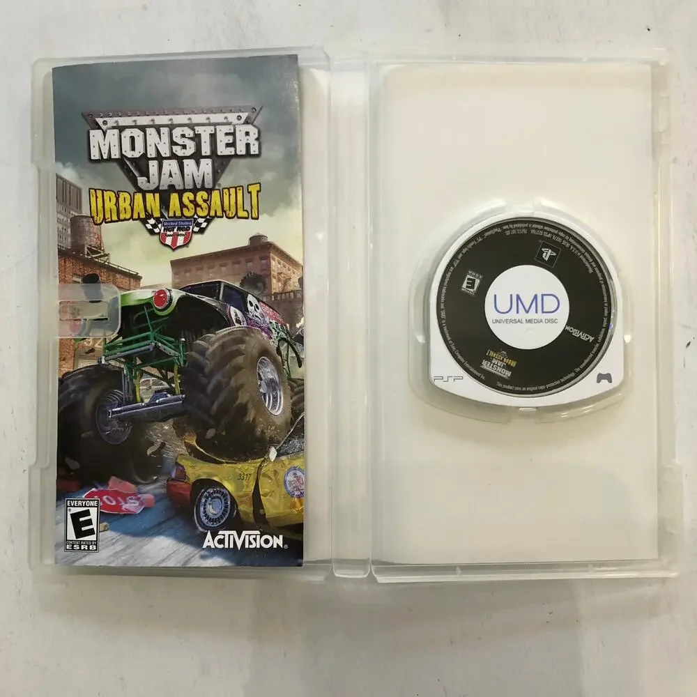 Monster Jam Urban Assault (Sony PSP PlayStation Portable) Tested And Working